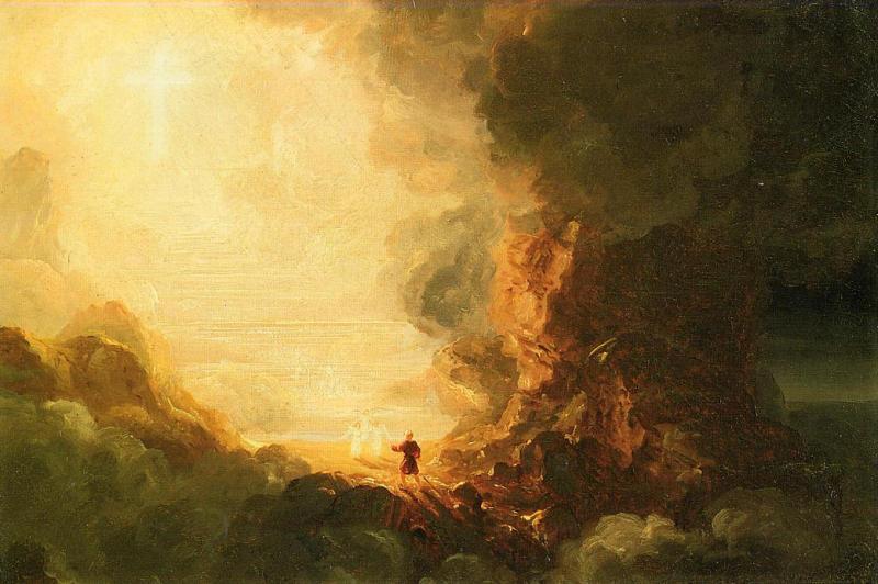 Thomas Cole The Cross and the World oil painting image